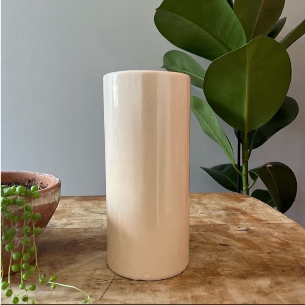 Vintage Ceramic Beige/Tan Vase